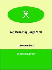 Cover of: Guy Mannering (Large Print) by Sir Walter Scott