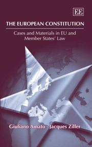 The European Constitution : cases and materials in EU and member states' law