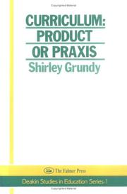 Cover of: Curriculum: product or praxis?