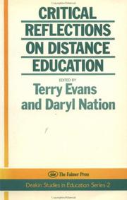 Critical reflections on distance education