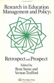 Research in education management and policy : retrospect and prospect