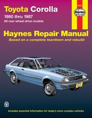 Toyota Corolla RWD automotive repair manual by Warren, Larry.