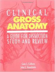 Cover of: Clinical gross anatomy