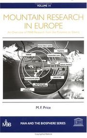 Cover of: Mountain research in Europe: an overview of MAB research from the Pyrenees to Siberia