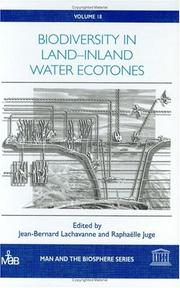 Cover of: Biodiversity in Land/Inland Water Ecotones (Man and the Biosphere Series)