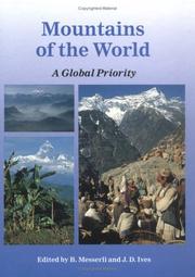 Mountains of the world : a global priority : a contribution to chapter 13 of agenda 21