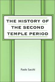 Cover of: The History of the Second Temple Period (Journal for the Study of the Old Testament Supplement Series 285)