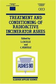 Treatment and conditioning of radioactive incinerator ashes