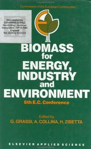 Biomass for energy, industry and environment