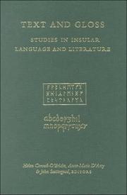 Text and gloss : studies in insular learning and literature presented to Joseph Donovan Pheifer