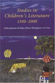Cover of: Studies in children's literature, 1500-2000