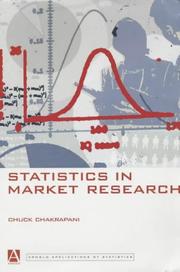 Cover of: Statistics in market research