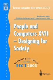 People and computers XVII : designing for society : proceedings of HCI 2003