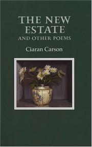 Cover of: new estate and other poems