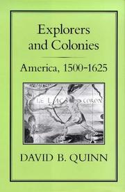 Cover of: Explorers and colonies: America, 1500-1625