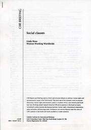 Cover of: Social clauses