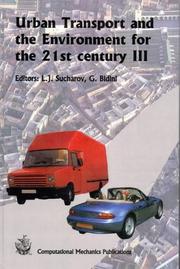 Urban transport and the environment for the 21st century III