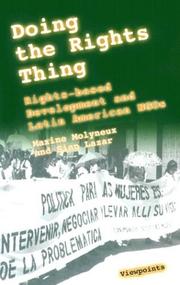 Doing the rights thing : rights-based development and Latin American NGOs