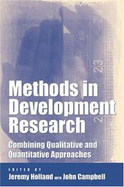 Methods in development research : combining qualitative and quantitative approaches