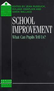 School improvement : what can pupils tell us?