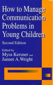 Cover of: How to manage communication problems in young children