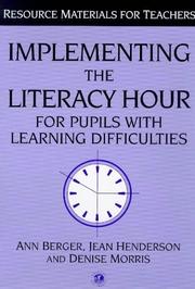 Implementing the literacy hour for pupils with learning difficulties