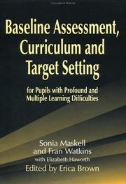 Baseline assessment, curriculum and target setting for pupils with profound and multiple learning difficulties