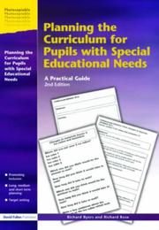 Planning the curriculum for pupils with special educational needs : a practical guide