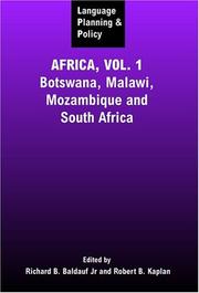 Cover of: Language Planning and Policy in Africa: Botswana, Malawi, Mozambique and South Africa (Language Planning and Policy)