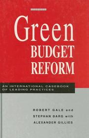 Cover of: Green budget reform: an international casebook of leading practices