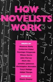 How novelists work