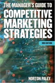 Cover of: Manager's Guide to Competitive Marketing Strategies