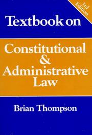 Textbook on constitutional & administrative law