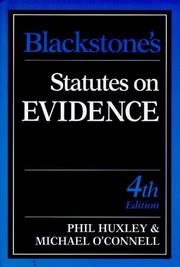 Blackstone's statutes on evidence