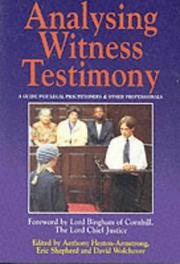 Analysing witness testimony : a guide for legal practitioners and other professionals