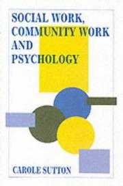 Social work, community work and psychology