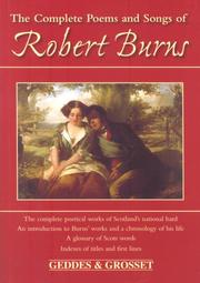 Cover of: The Complete Poems and Songs of Robert Burns