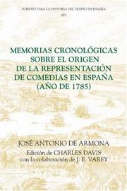 Memorias cronológicas sobre el origen de la representación de comedias en España (año de 1785)