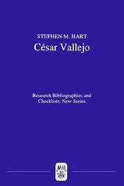 César Vallejo : a critical bibliography of research