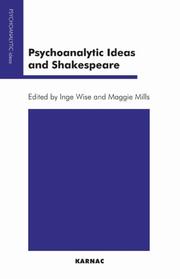 Cover of: Psychoanalytic Ideas and Shakespeare (Psychoanalytic Ideas Series)