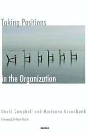 Cover of: Taking Positions in the Organization (Systematic Thinking and Practice Series)