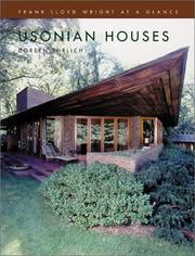 Cover of: Usonian houses