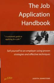 Cover of: The Job Application Handbook (How to)