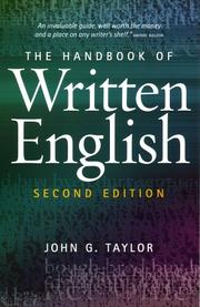 Cover of: The Handbook of Written English