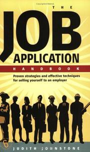 Cover of: The Job Application Handbook