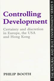 Controlling development : certainty and discretion in Europe, the USA and Hong Kong