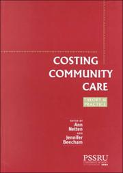 Costing community care : theory and practice