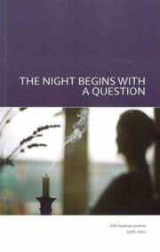 The night begins with a question : XXV Austrian poems, 1978-2002