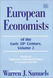 European economists of the early 20th century