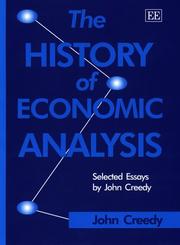 The history of economic analysis : selected essays